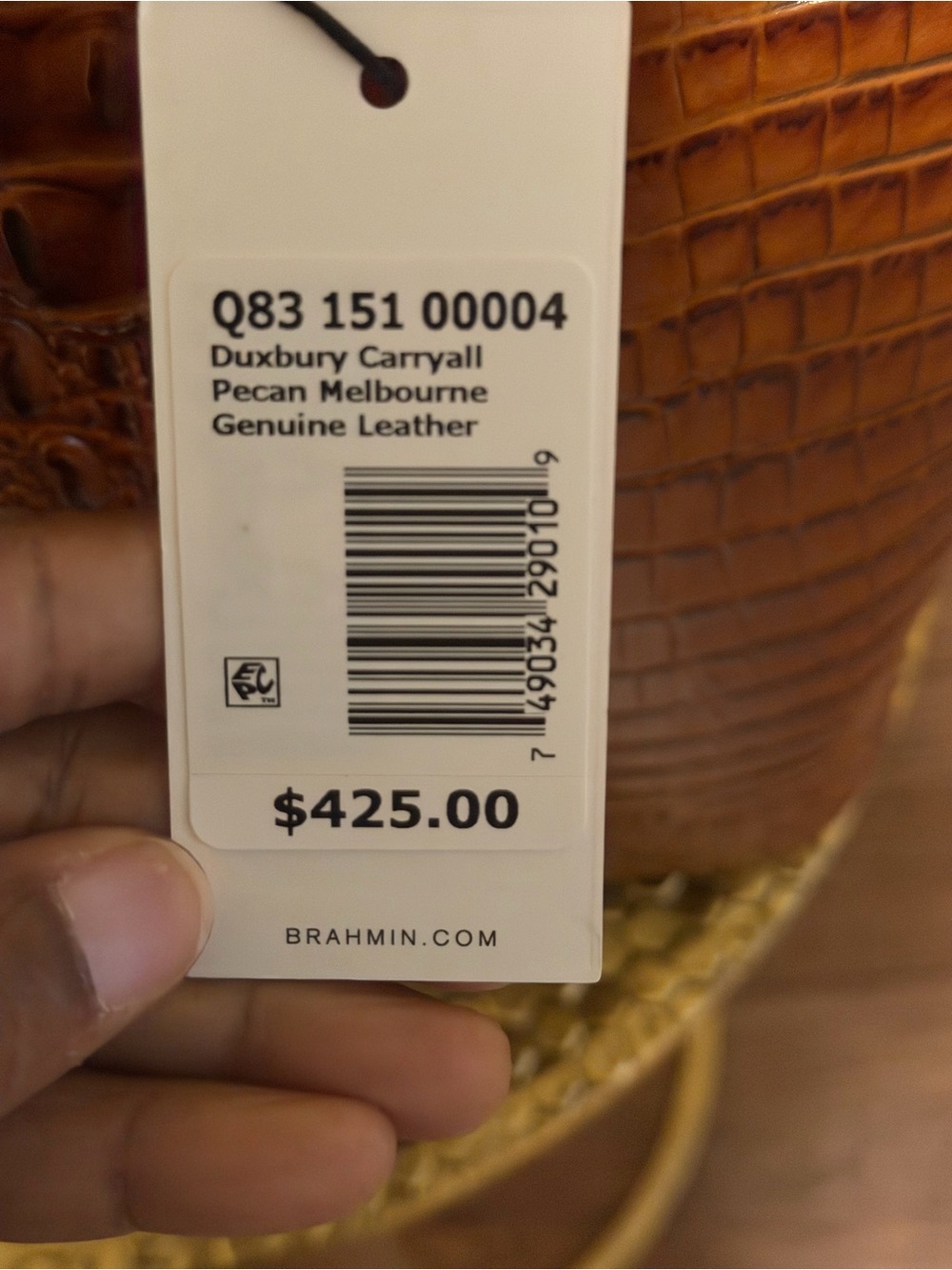 Brahmin -Pecan Duxbury Carryall- - Picture 4 of 4